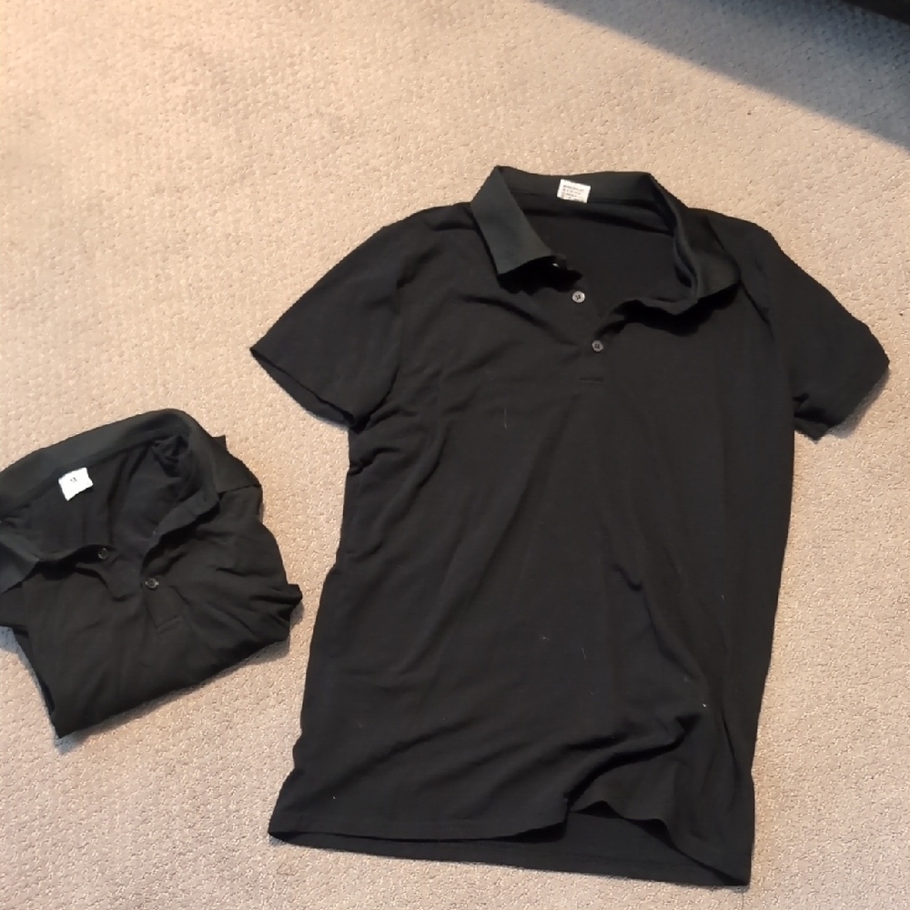 2 Black Polo Shirts